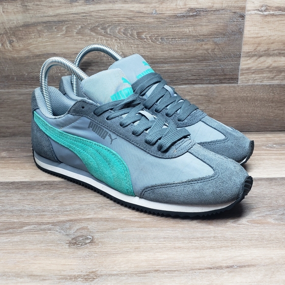 Puma Shoes - PUMA Rio Speed NL Women's Running Shoes Gray Green